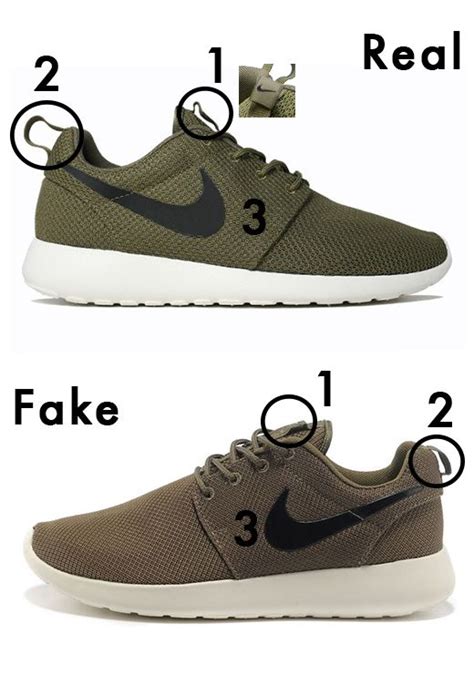 nike roshe run fake vs original|real leather nikes.